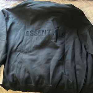 Men’s all black essentials Fear Of God hoodie